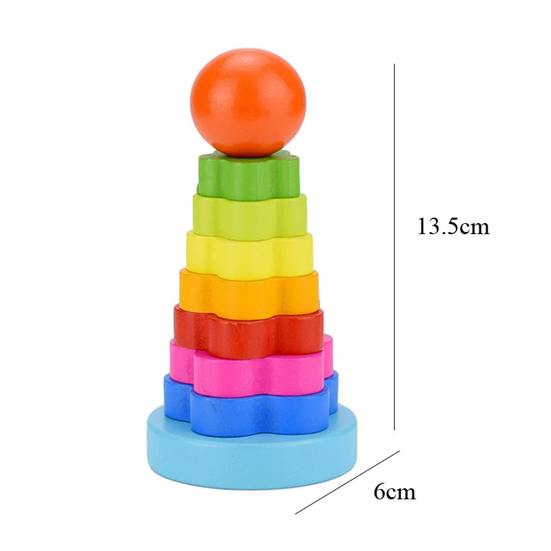 Montessori Wooden 3D Educational Puzzle Set for Kids – Early Learning Toy for Cognitive Development & Creative Play (Ages 0–6)