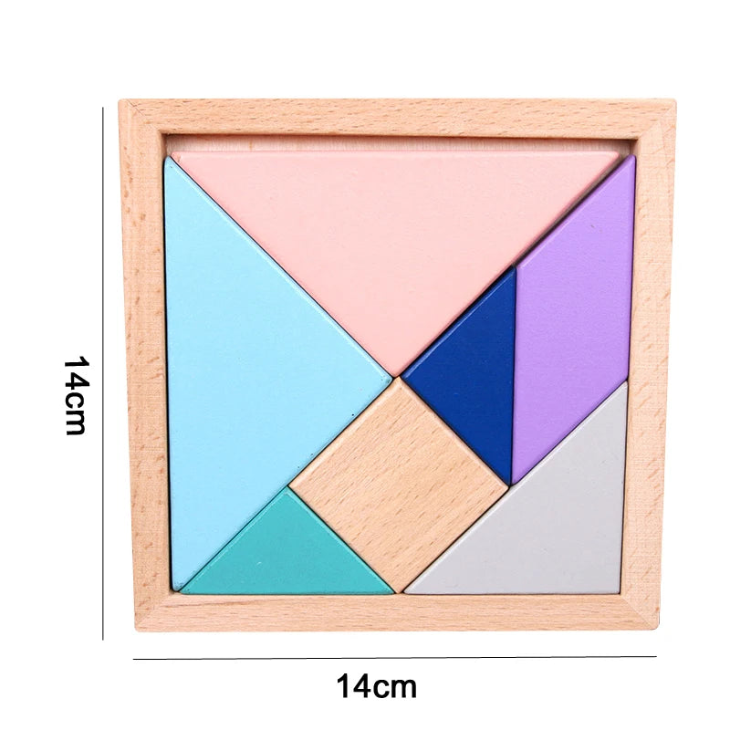 Montessori Wooden 3D Educational Puzzle Set for Kids – Early Learning Toy for Cognitive Development & Creative Play (Ages 0–6)