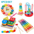 Montessori Wooden 3D Educational Puzzle Set for Kids – Early Learning Toy for Cognitive Development & Creative Play (Ages 0–6)