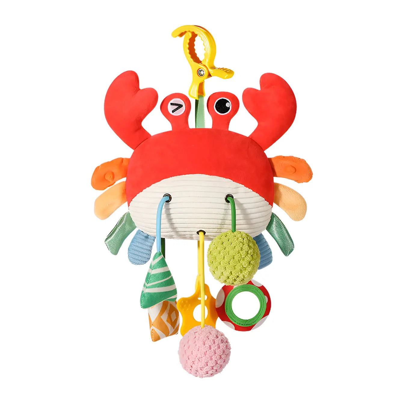 Baby Crib Hanging Toy – Cartoon Bed Bell Pendant with Drawstring | Soothing Sensory Teether & Stroller Crib Decoration for Newborns